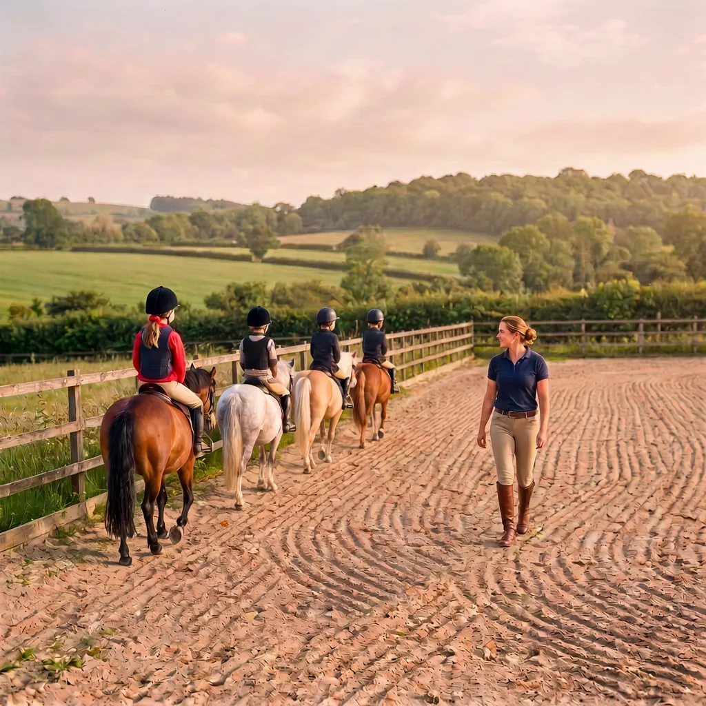 Cours de poney à Nadaillac, Dordogne